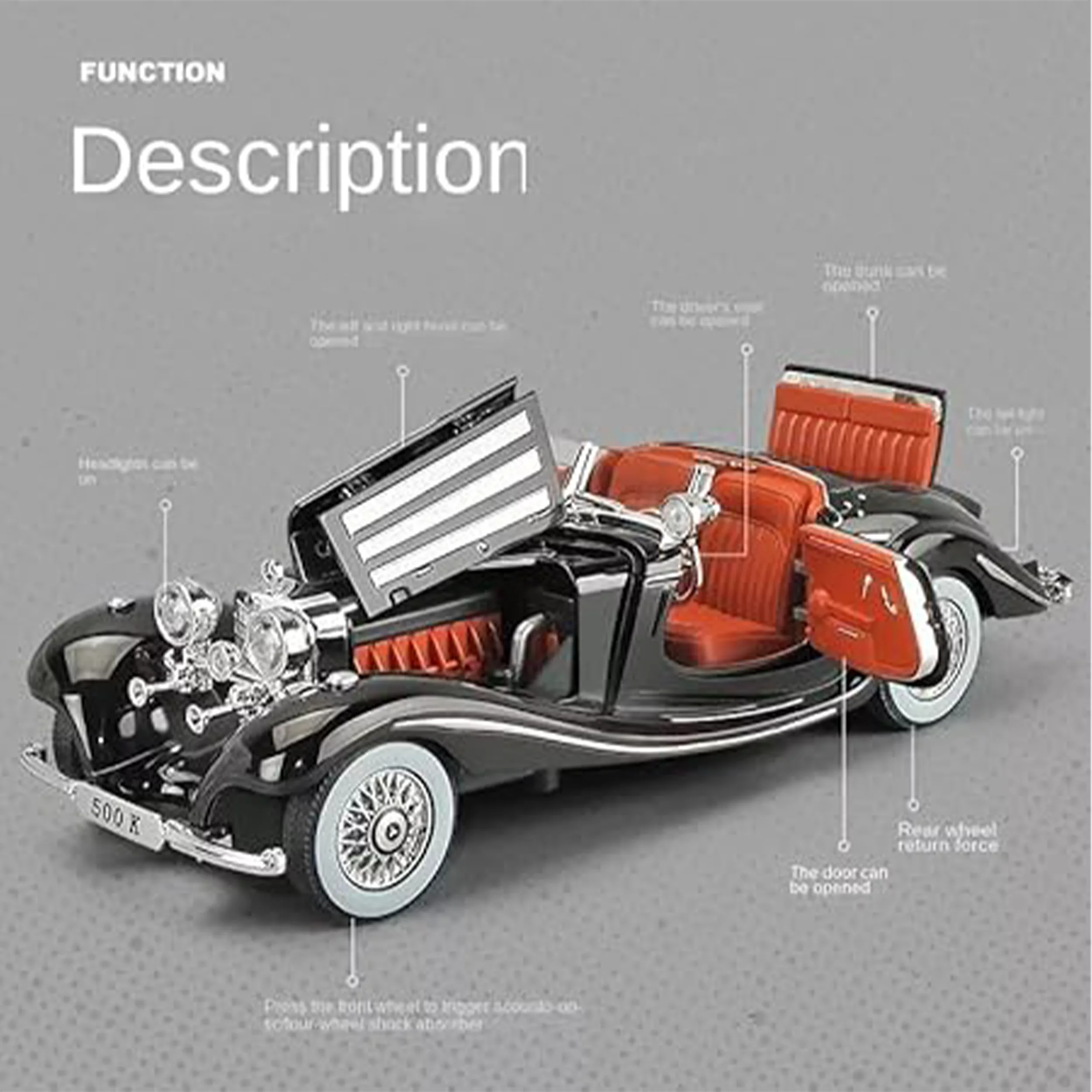 ماکت ماشین مدل مرسدس بنز 500