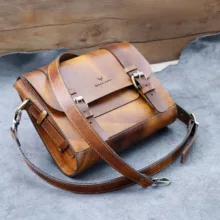 کیف رودوشی چرم بارثاوا مدل 1213