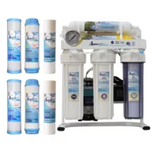 دستگاه تصفیه کننده آب آکوا پیورست مدل RO-NEW 600 به همراه فیلتر تصفیه بسته 6 عددی