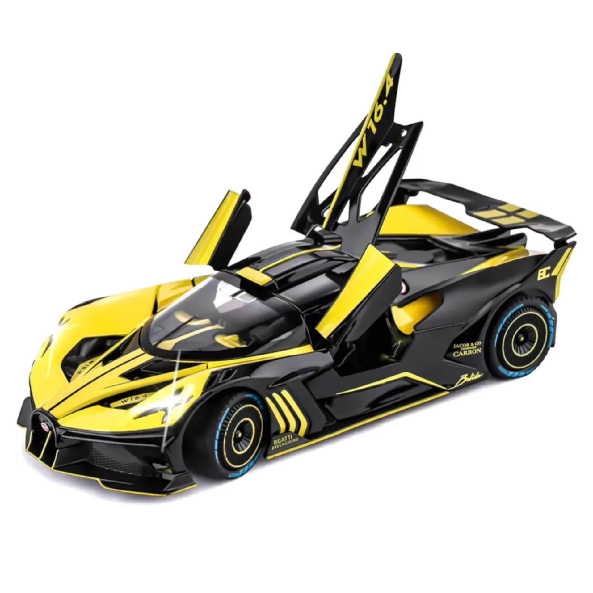 ماکت ماشین ناب سل مدل بوگاتی بولاید فلزی دودزا طرح BUGATTI BOLIDE 1:24