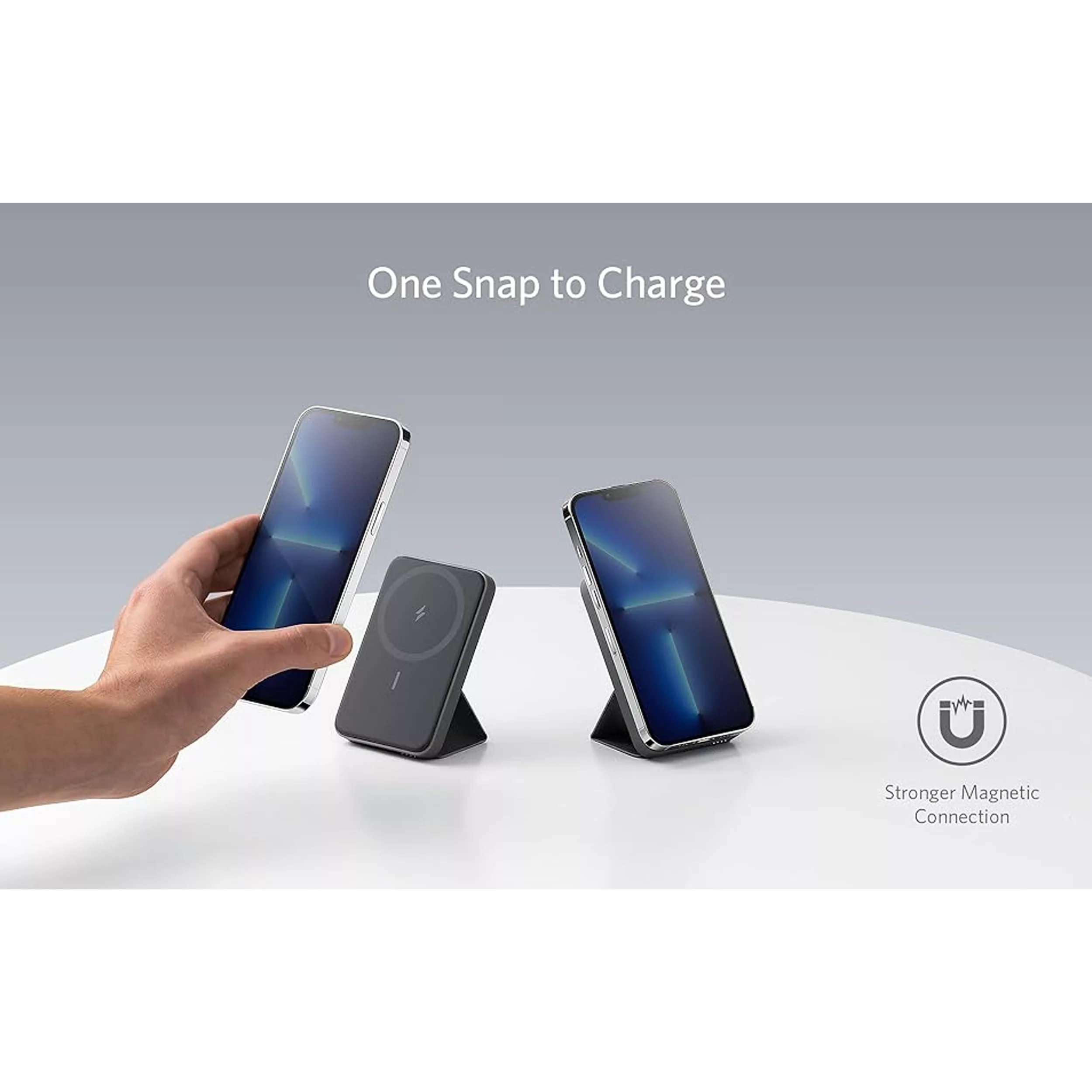 پاوربانک بی‌سیم انکر مدل 622 MagGo ظرفیت 5000 میلی آمپر ساعت