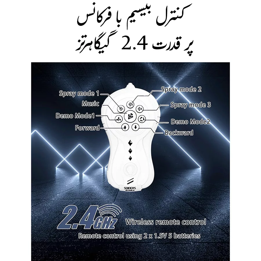 ربات کنترلی مدل اختاپوس دودزا طرح هشت پا کد 128A-34