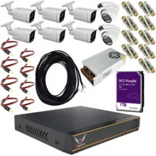 سیستم امنیتی دوربین مداربسته رایمون مدل 2 مگاپیکسل کد RP-2M-8C-03