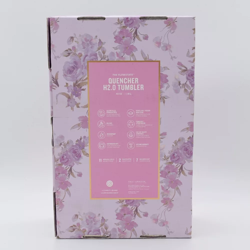 تراول ماگ استنلی مدل LoveShackFancy Holiday Quencher Limited edition گنجایش 1.18 لیتر