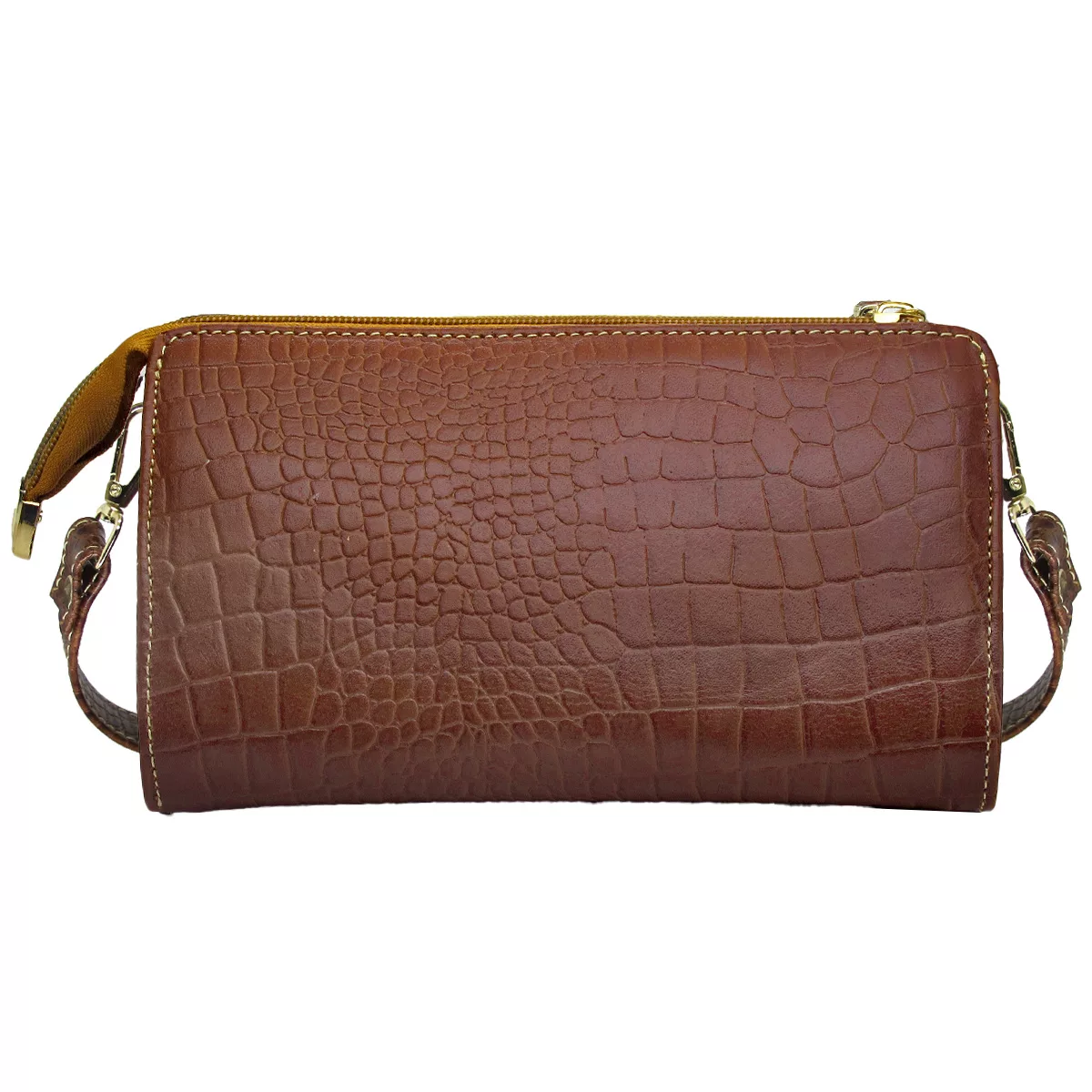 کیف رودوشی زنانه مدل چرم طبیعی کروکو
