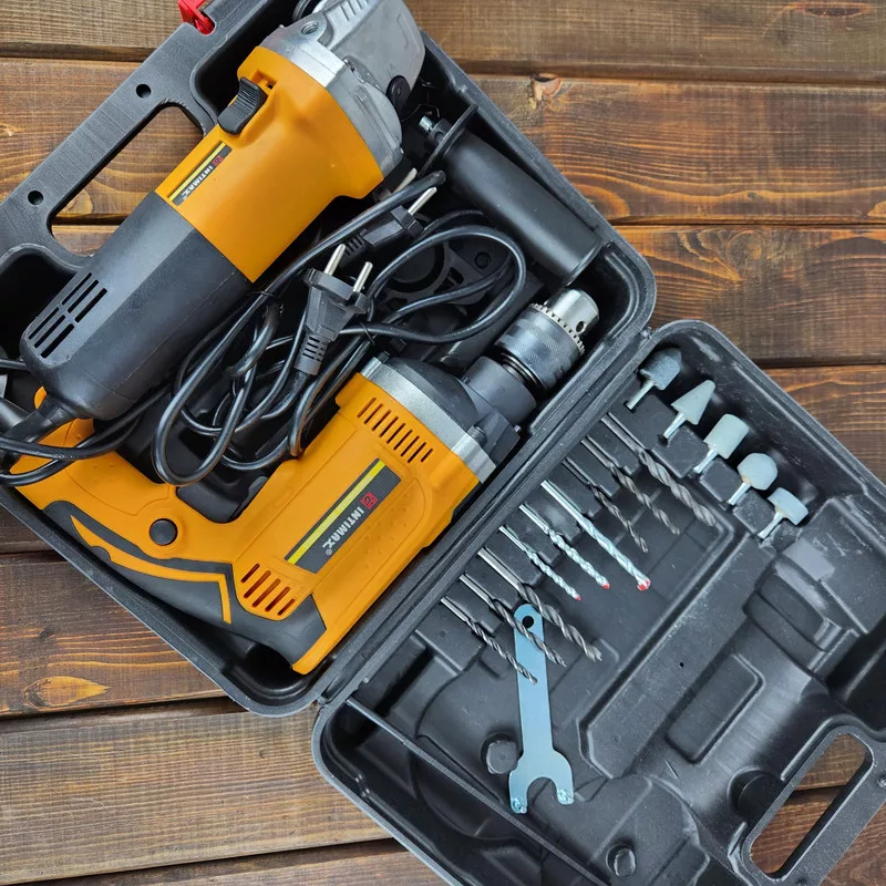 مجموعه دو عددی مینی فرز و دریل چکشی اینتیمکث کد ghr264