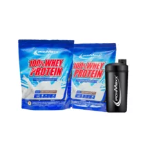 پروتئین وی 100 آیرون مکس - 1000 گرم بسته دو عددی به همراه شیکر