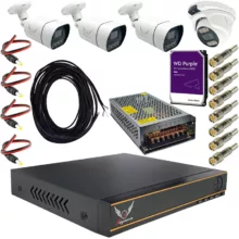 پک سیستم امنیتی دوربین مداربسته رایمون مدل 2 مگاپیکسل کد RP-2MP-4C04