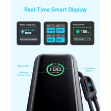 پاوربانک انکر مدل A1695 ظرفیت 25000 میلی آمپر ساعت به همراه دو کابل USB Type-C