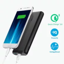 پاوربانک انکر مدل A1278 با ظرفیت 20000 میلی آمپر ساعت به همراه شارژر دیواری انکر A2021