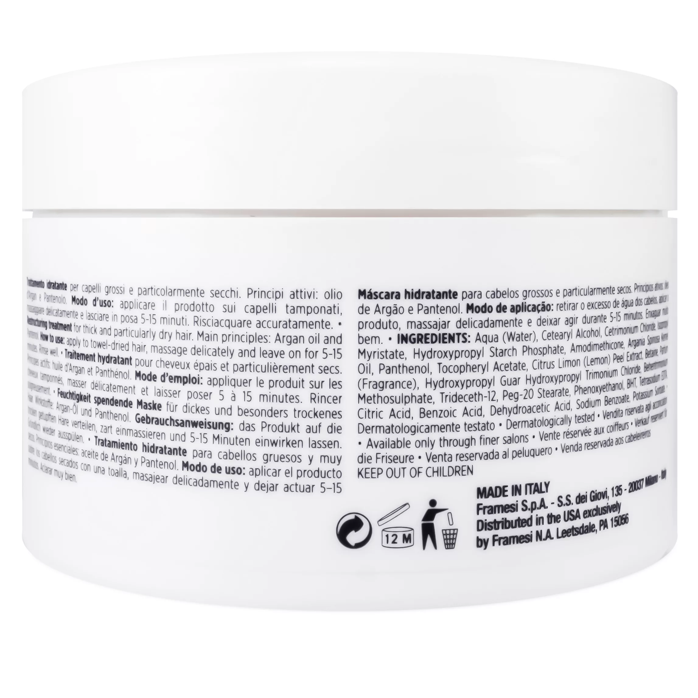 ماسک تغذیه کننده مو فرامسی مدل آرگان حجم 200 میلی لیتر