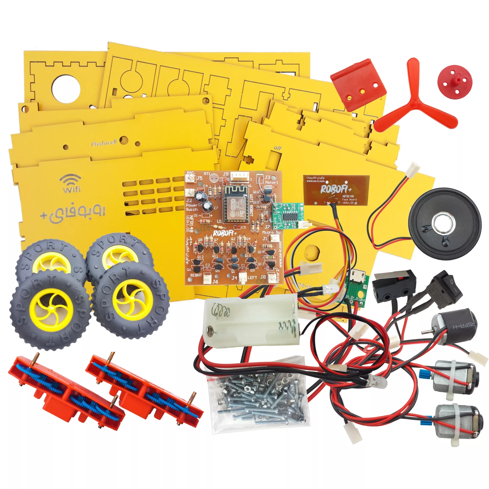 ربات نوآوران الکترونیک مدل روبوفای پلاس