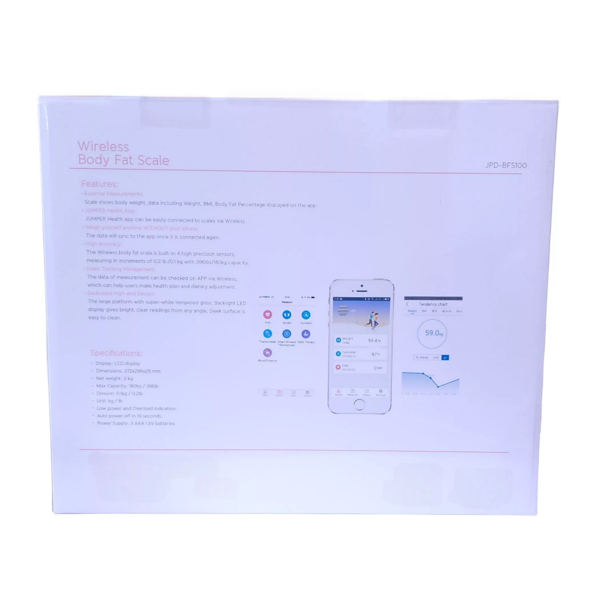 ترازو هوشمند جامپر مدل JPD-BFS100