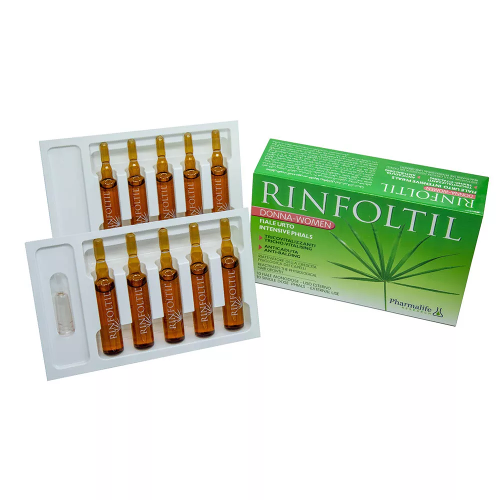 محلول تقویت کننده مو رینفولتیل مدل Intensive Phials حجم 10 میلی لیتر بسته 10 عددی