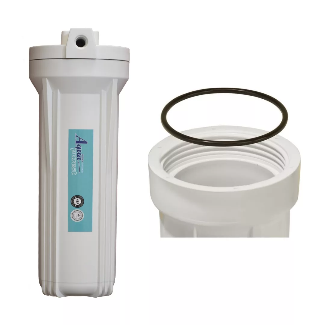فیلتر دستگاه تصفیه آب آکوا پیورست مدل FL-03 مجموعه 3 عددی به همراه هوزینگ دستگاه تصفیه کننده آب مدل 10INCH مجموعه 3 عددی