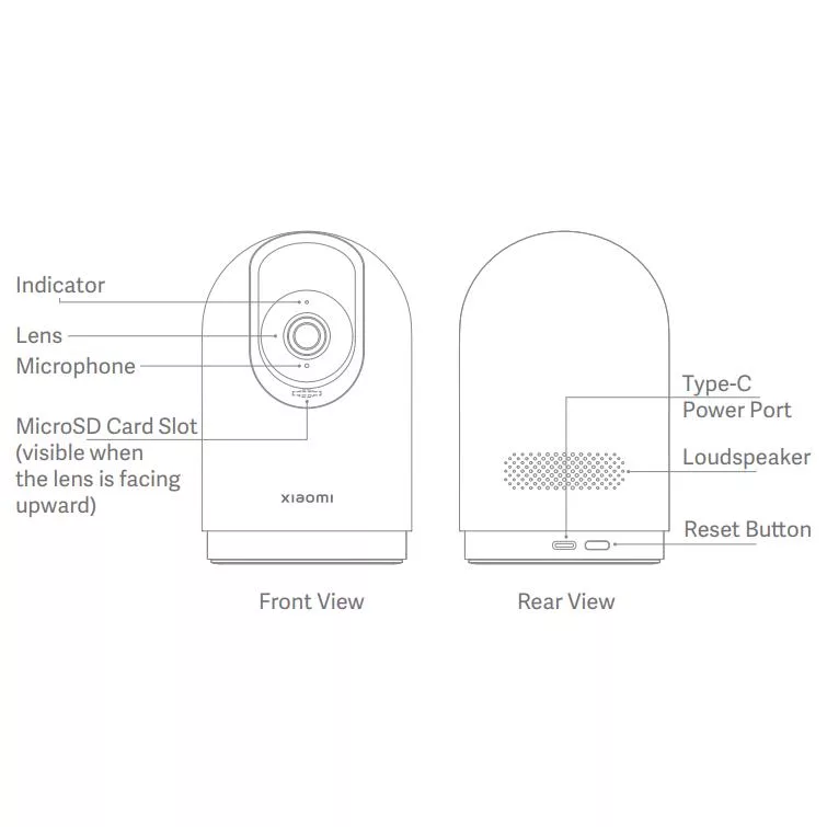 دوربین مداربسته آنالوگ شیائومی مدل Smart camera C500 pro