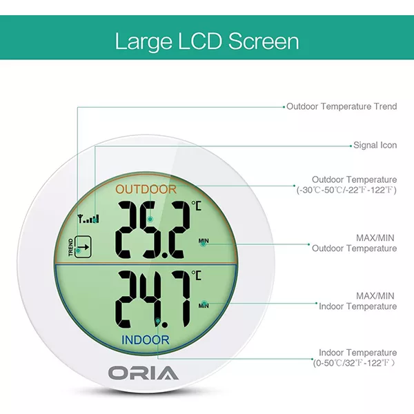 دماسنج دیجیتالی اوریا مدل WA9W
