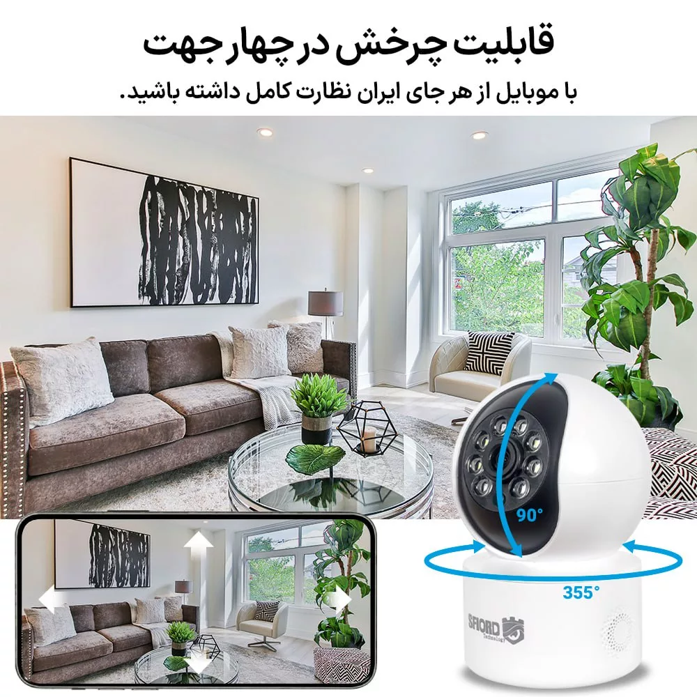 دوربین مداربسته تحت شبکه اسفیورد مدل SZM125