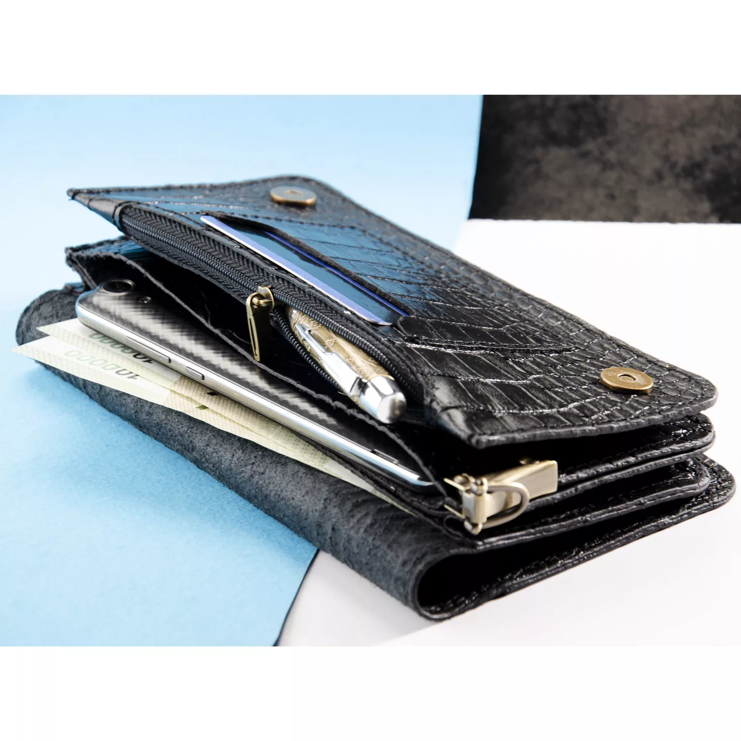 کیف پول چرم عطارد مدل K08