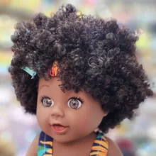 عروسک مدل دختر سیاه پوست طرح May May کد 01 ارتفاع 43 سانتی متر