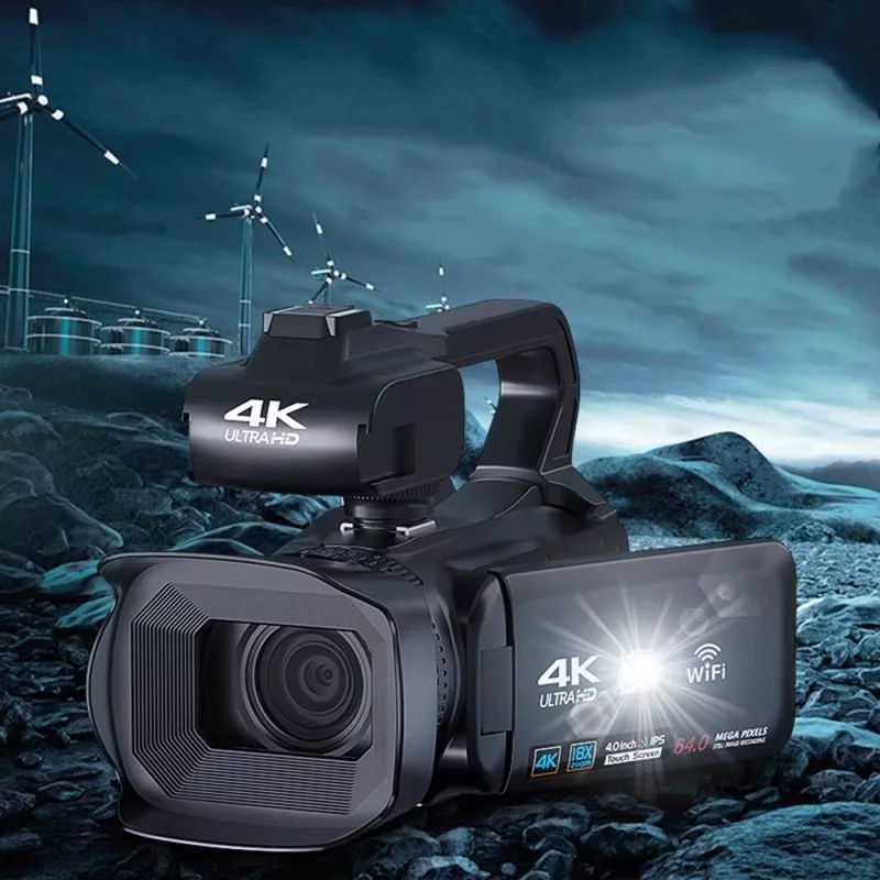 دوربین فیلم برداری مدل 4K Ultra HD 64MP Streaming 60fps With 64G SD Card