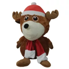 عروسک طرح گوزن مدل Santa Hat کد 871 ارتفاع 81 سانتی‌متر