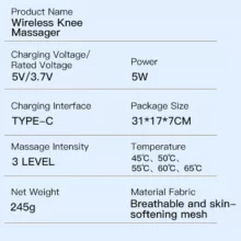 ماساژور زانو مدل MDHL-MD-072 مجموعه 2 عددی