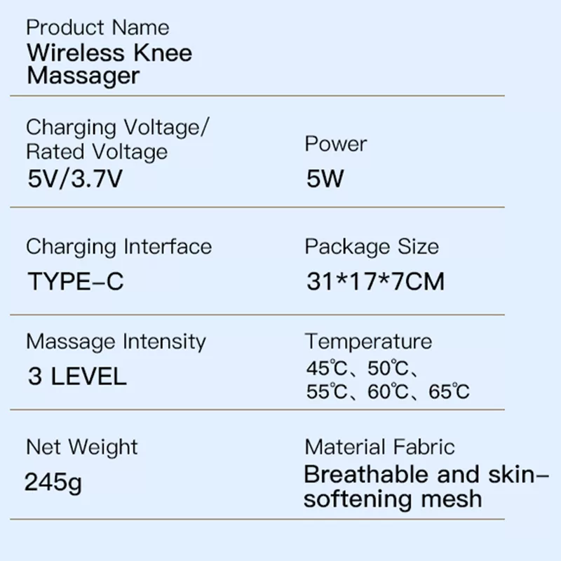 ماساژور زانو مدل MDHL-MD-072 مجموعه 2 عددی