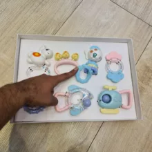 جغجغه هانگر مدل عروسک مجموعه 7 عددی