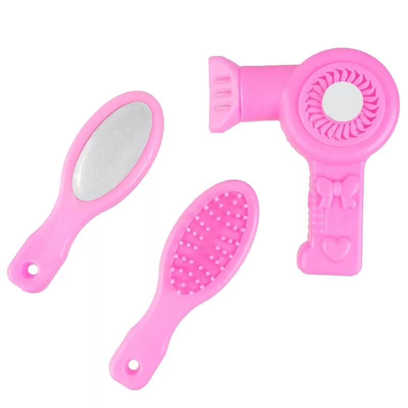 ست هدیه عروسک مدل موزیکال Lovely Baby طرح کالسکه دار کد APT180 ارتفاع 33 سانتی متر مجموعه 9 عددی