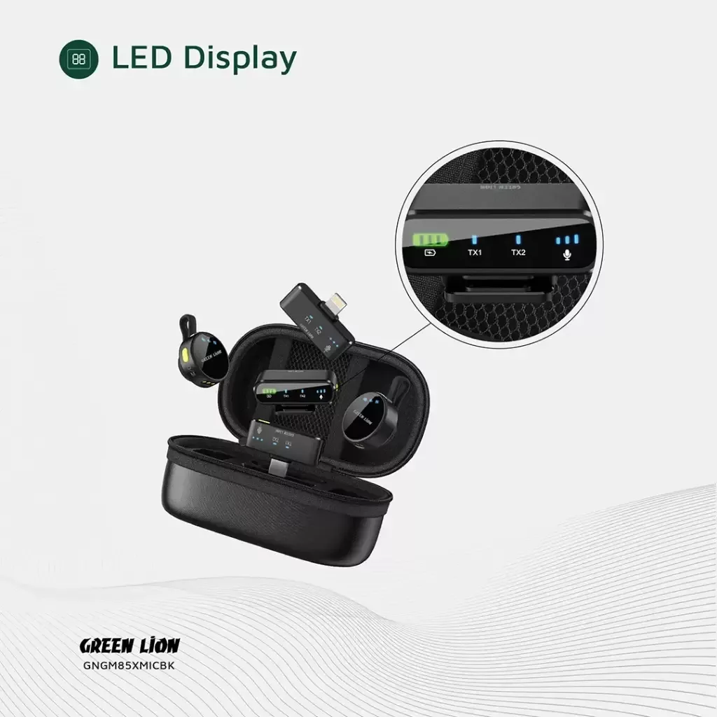 ست میکروفن بی سیم گرین لاین مدل GM-85X با درگاههای اتصال USB C