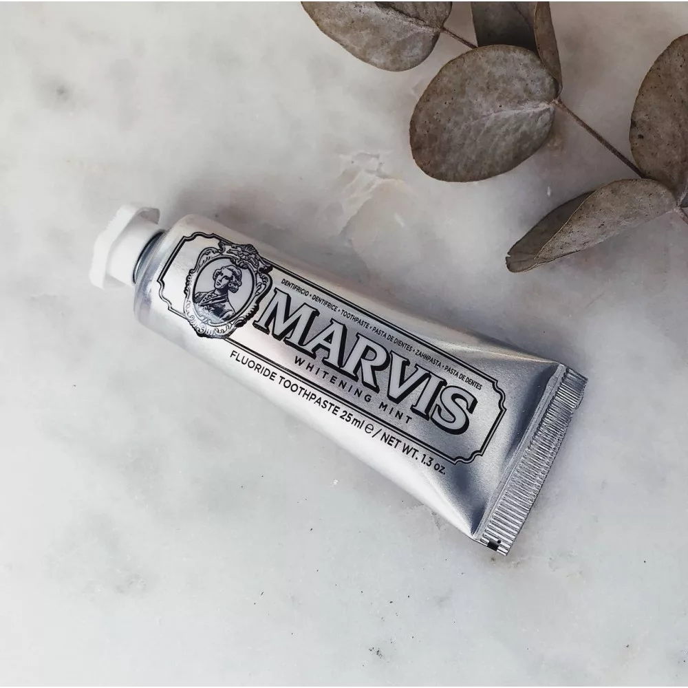 خمیر دندان مارویس مدل Whitening Mint حجم 25 میلی لیتر