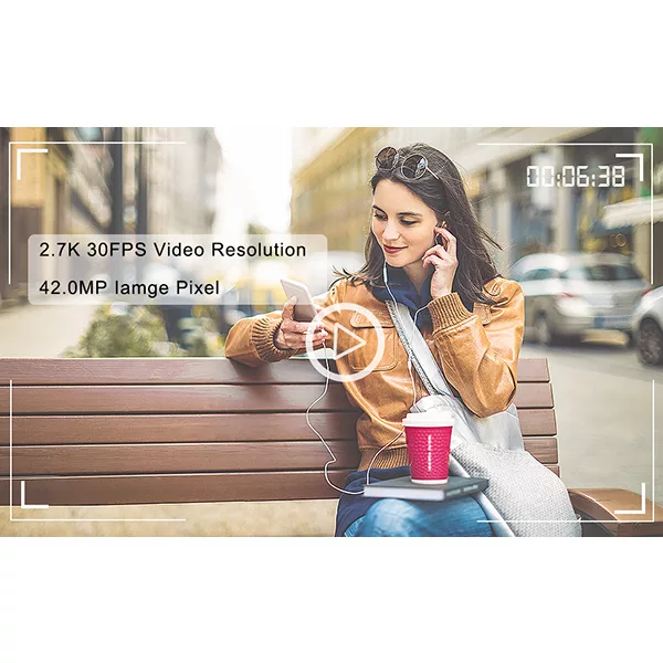 دوربین فیلم برداری مدل 2.7K Full HD 42MP 30FPS 18X