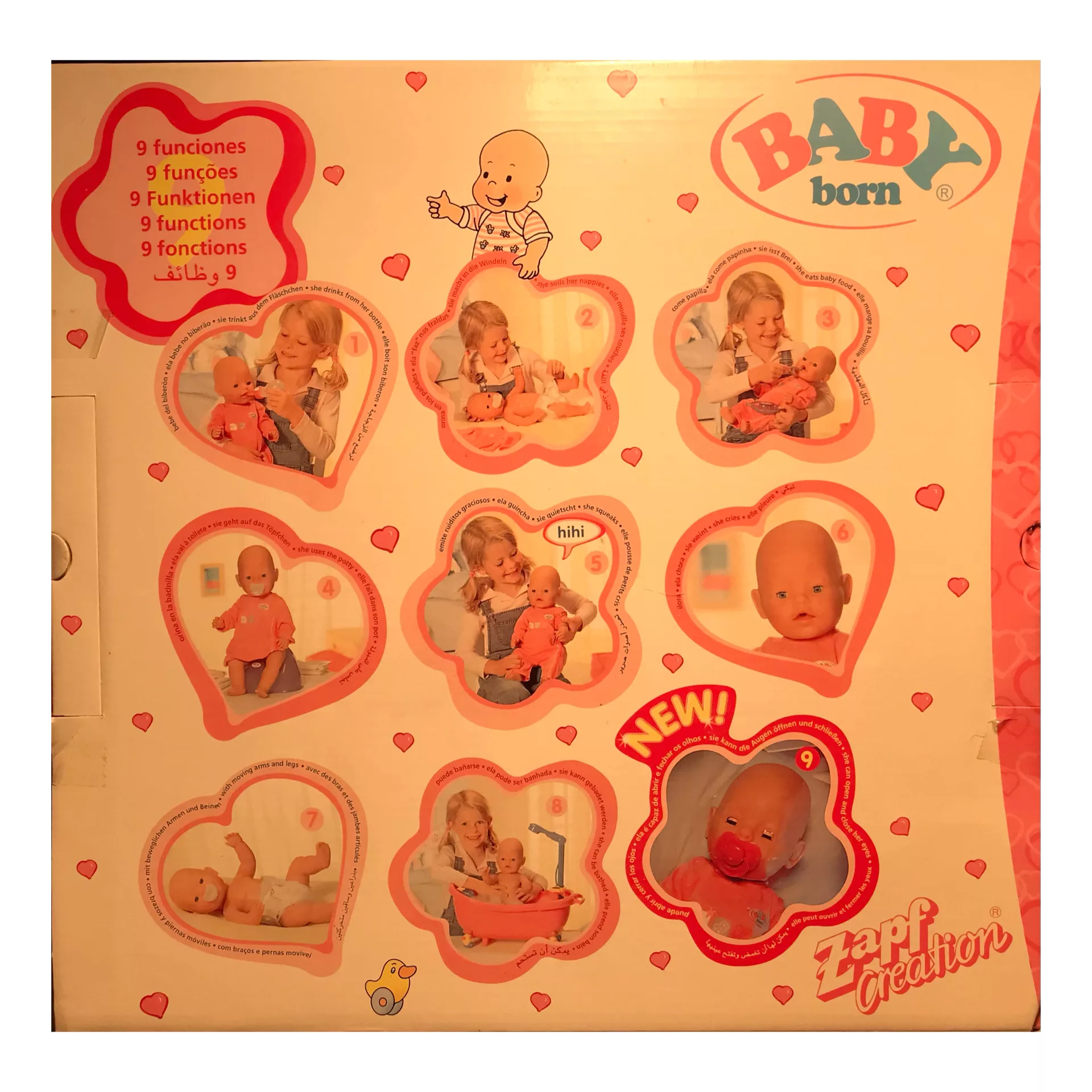 عروسک بیبی بورن طرح نوزاد مدل Zapf Creation ارتفاع 40 سانتی متر