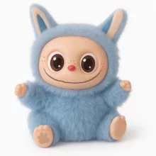 عروسک مدل لبوبو نشسته B ارتفاع 15 سانتی متر