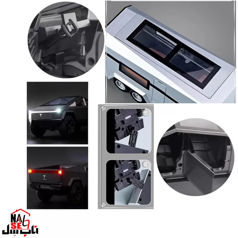 ماکت ماشین ناب سل مدل تسلا سایبر تراک مجموعه سه عددی