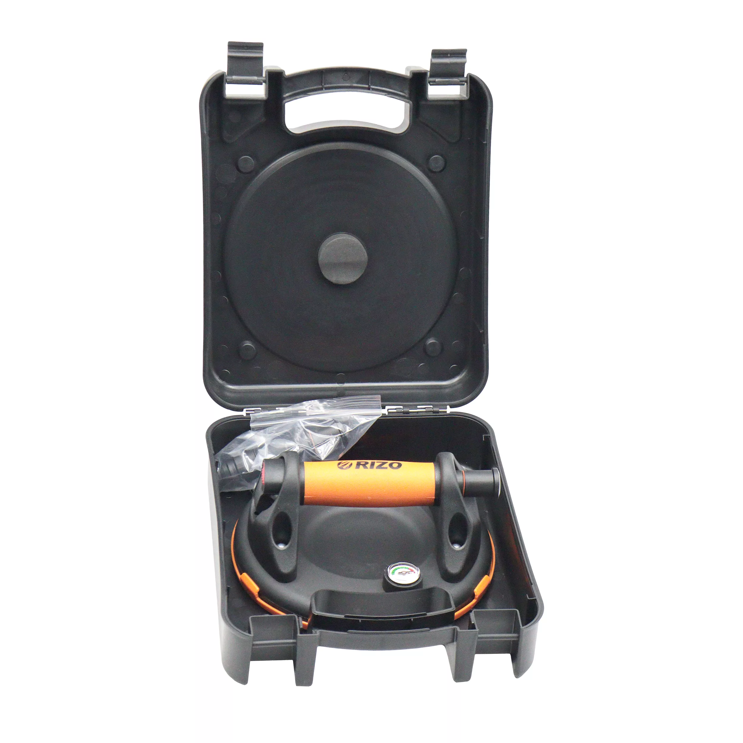 قاپک شیشه تک قلو ریزو مدل پمپی گییج دار کد YP-PLASTIC-SC200-8INCH