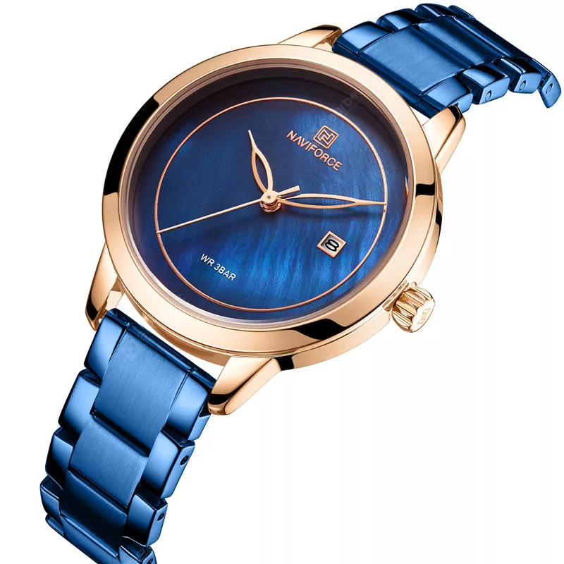 ساعت مچی عقربه ای زنانه نیوی فورس مدل NF5008L - SO-RZ