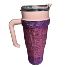 تراول ماگ مدل نگین دار گنجایش 1.2 لیتر