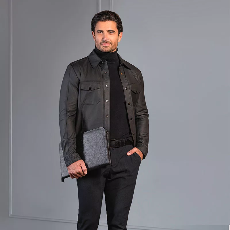 کیف دستی چرم مشهد مدل O0125