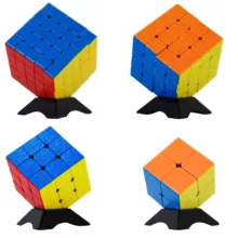 مکعب روبیک شنگ شو طرح Gem بسته 4 عددی