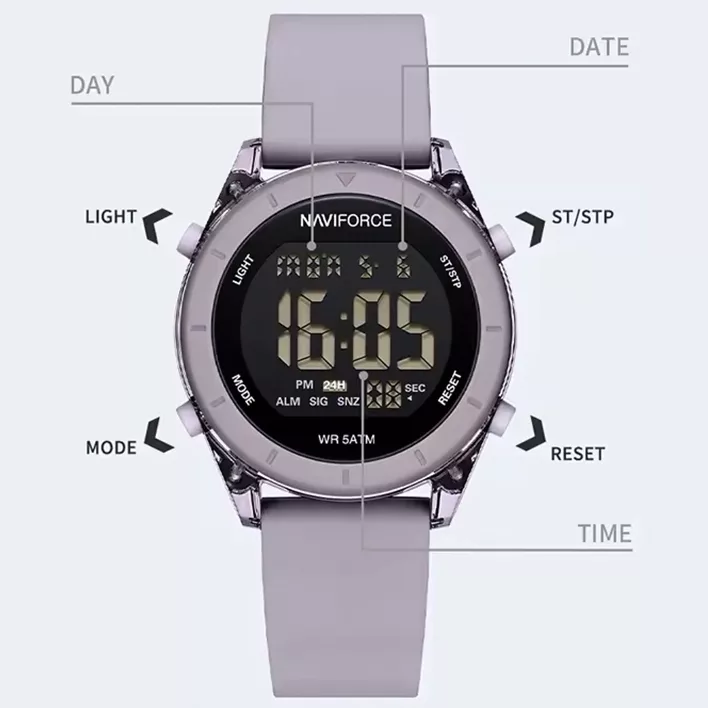 ساعت مچی دیجیتال زنانه نیوی فورس مدل 7108