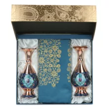 ست هدیه مدل مس و پرداز سیلک کد 002