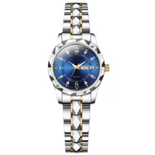 ساعت مچی عقربه‌ای زنانه مدل کوارتز کلاسیک طرح تراش الماسی کد C1.6