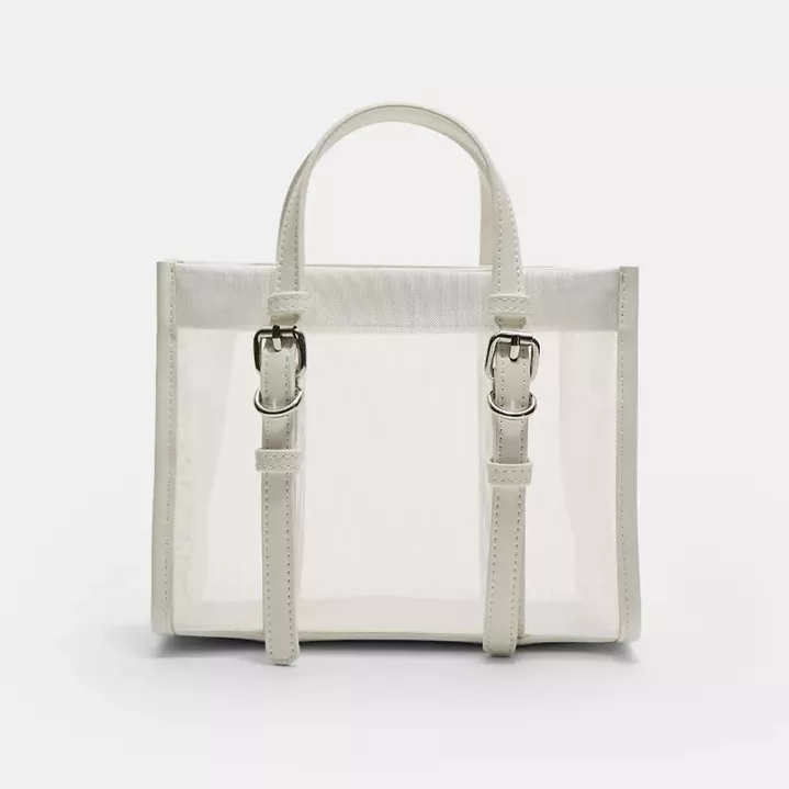 کیف دستی زنانه استرادیواریوس مدل Mesh tote 2025