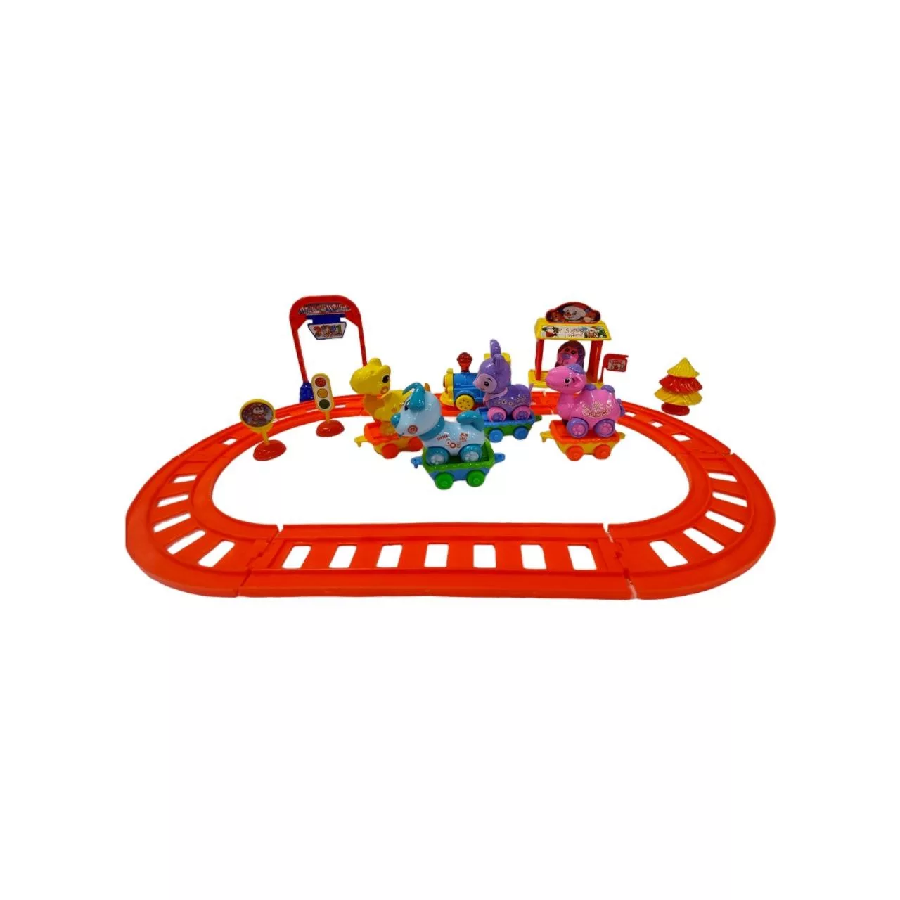 قطار بازی  طرح بابانوئل و حیوانات