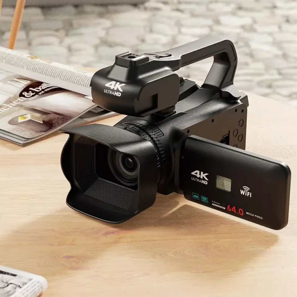 دوربین فیلم برداری مدل 4K Ultra HD 64MP Streaming 60fps With 64G SD Card