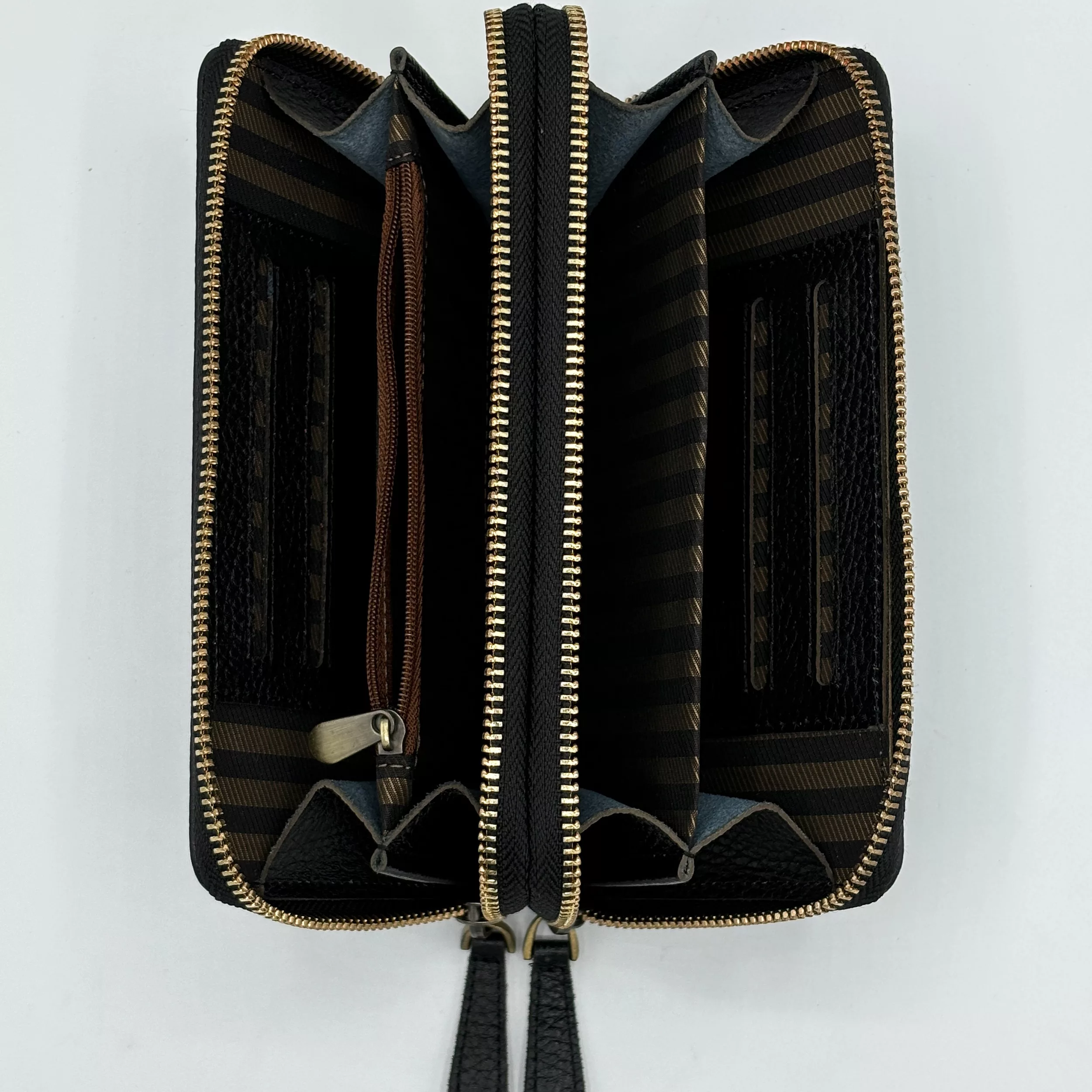 کیف پول چرم آسو مدل فلوتر دوزیپ