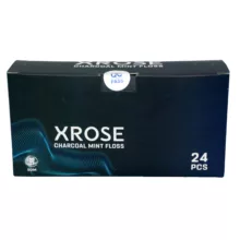 نخ دندان ایکس رز مدل Charcoal Mint Floss بسته 24 عددی