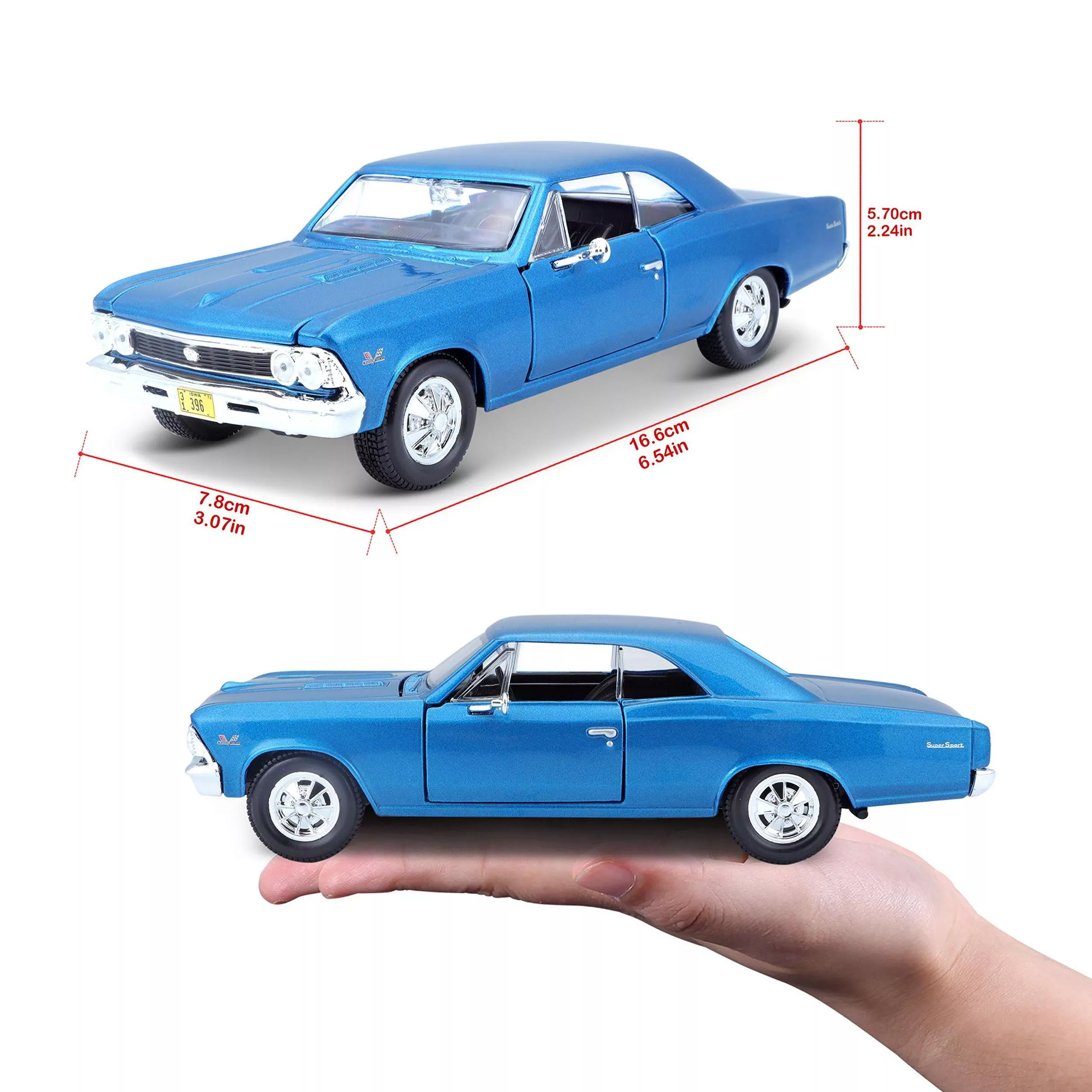 ماکت ماشین مایستو مدل Chevrolet 1966 Chevelle ss